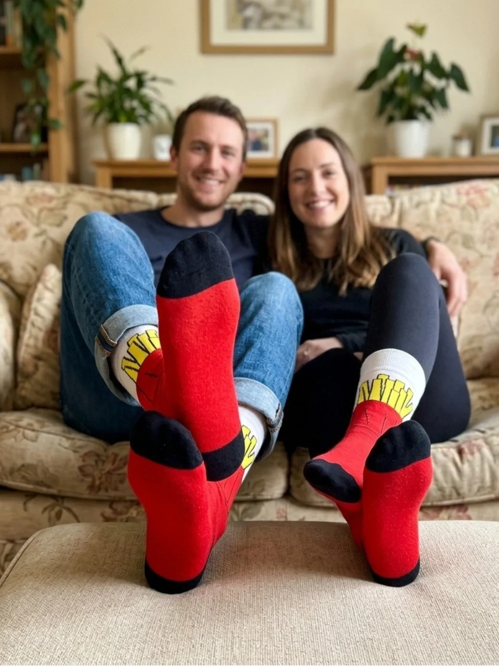 NWOT Fry-Day Vibes! Fun French Fry Novelty Crew Socks – Funky Fast Food Socks